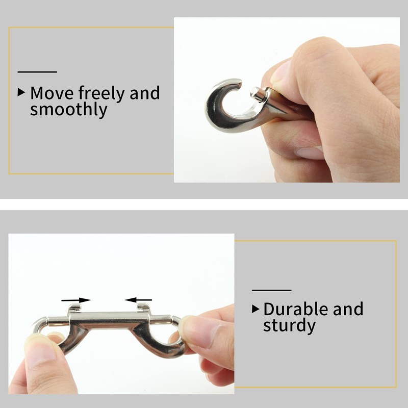 Zorveiio 12 Pcs 2.7 Inch Double Ended Bolt Snaps Hook,