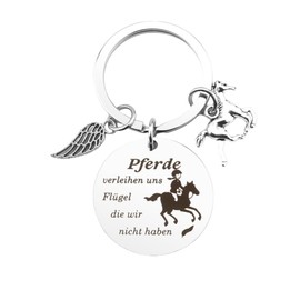 CHISUJINSHU Western Cowgirls Gift Keychains Country Western Aesthetic Gifts Pferde Uerleihen Uns Fliigel Die Wir nicht Haben keychain