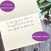 Condolences Card for Loss (7X5 Inch, Message Inside) sympathy notecard