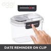 OGGI Easi Grip 23oz Moisture Proof Storage Container, Ultra Clear