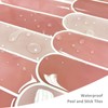 Pink Peel and Stick Backsplash Tile, Self Adhesive Feather Peacock