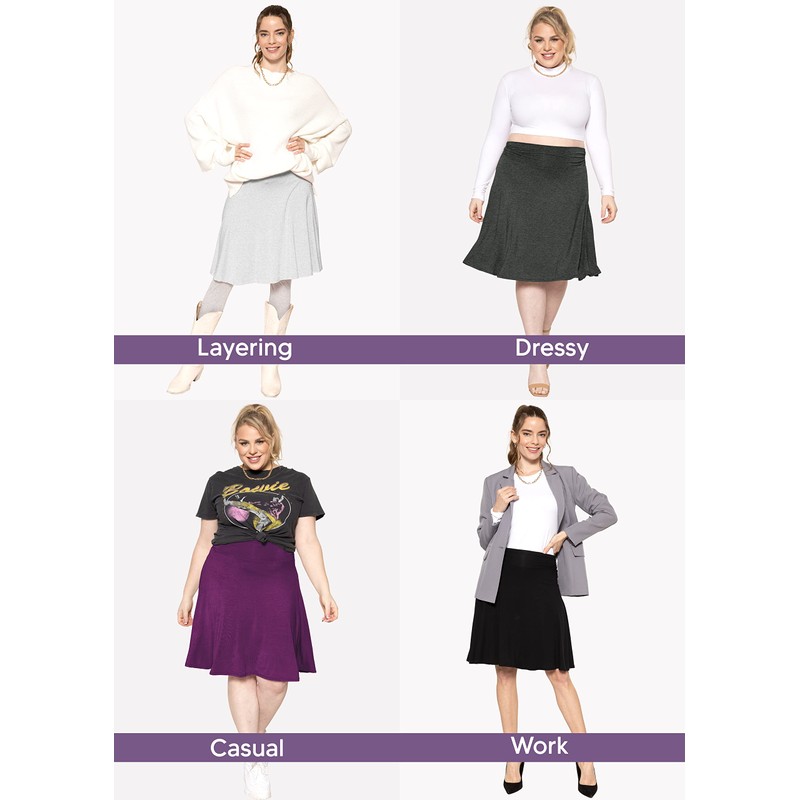 Stretch is Comfort - Falda de bolsillo para mujer, Verde