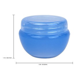 Beauticom® 12 Pieces 10G/10ML Blue Frosted Container Jars with Inner Liner for Pills, Medication, Ointments and Other Beauty and Health Aids - BPA Free