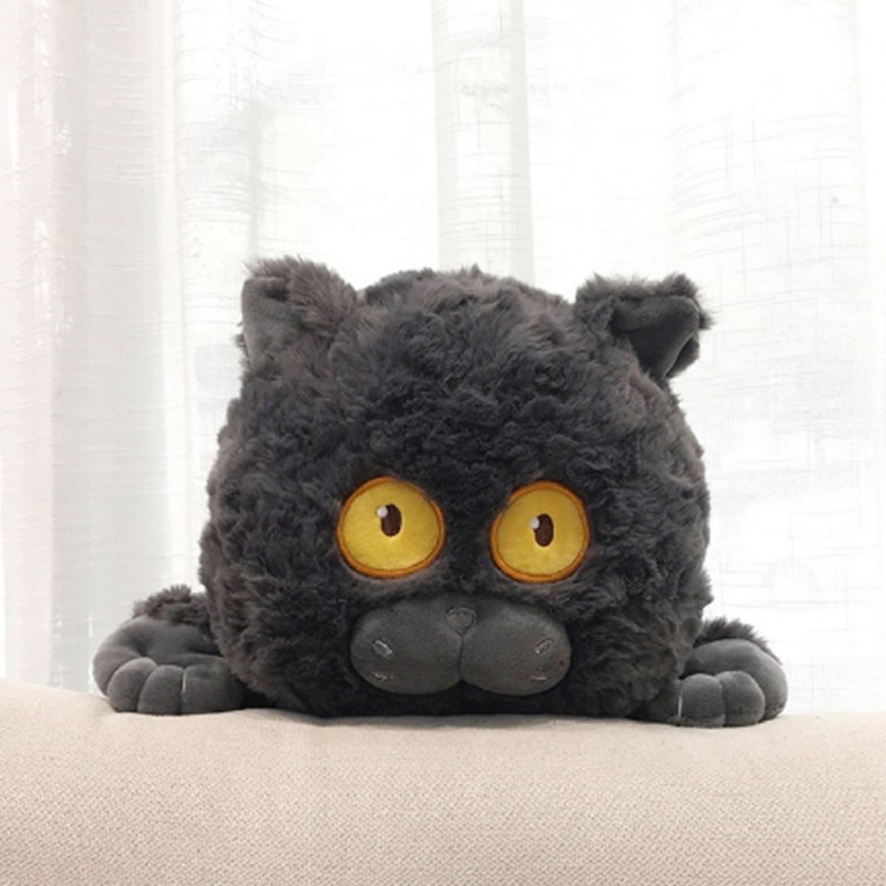 Cat Plush Toy Cute Soft Skin Friendly Fluffy Staring Short