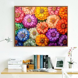 500 Piece Puzzles for Adults Colorful Flowers 20.5 x 15 Inch 500 Large Piece Jigsaw Puzzles for Kids Adults Puzzles 500 Pieces for Adults Holiday Educational Challenge Toy