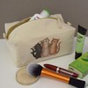 'Singing Cat Trio' Canvas Wash Bag/Makeup Case (CS00040030)