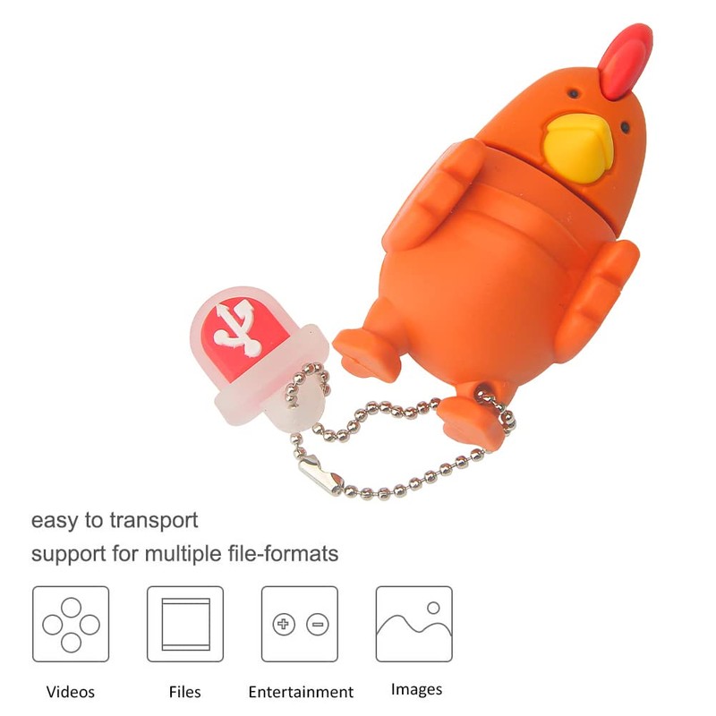 Leizhan 5 x 8GB Cute Animals USB Flash Drive, Cartoon