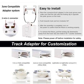 Kiven J-Type Track Light Pendants, 35.5 Inch Cord Length White Weave Rope, 3 Pack Restaurant Decorative Pendant Light, Industrial Pendant Lamp, Bulb Not Included（White）