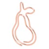 100Pcs Paper Clips Cute Bunny Shape Electroplating Process Lightweight Portable