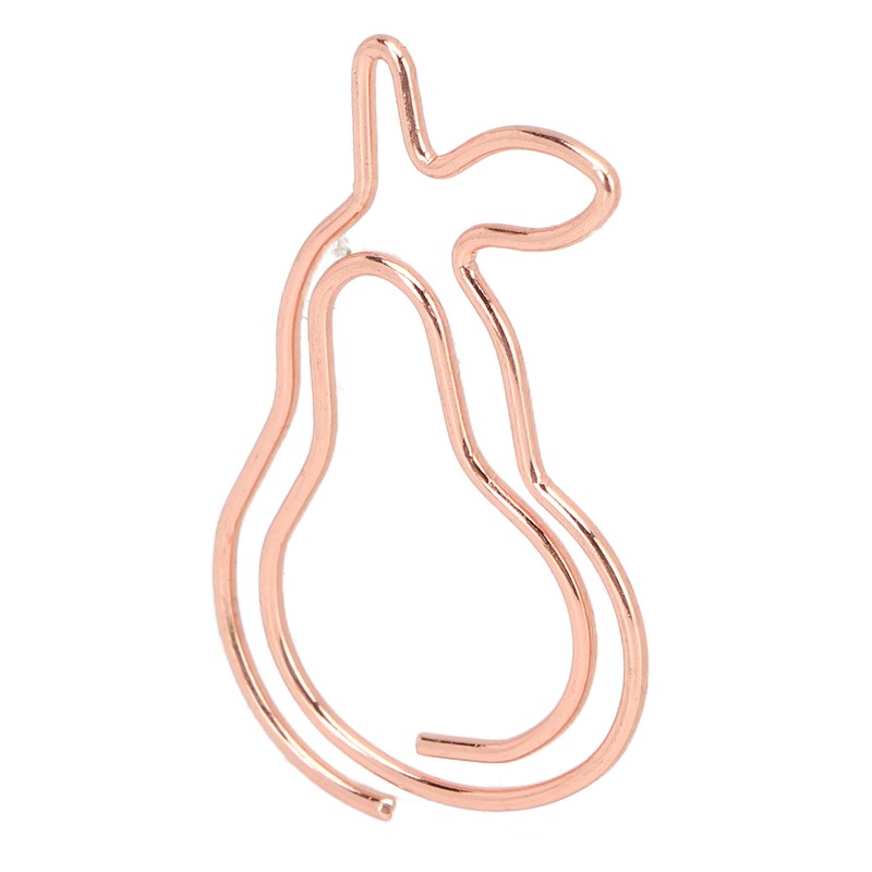 100Pcs Paper Clips Cute Bunny Shape Electroplating Process Lightweight Portable