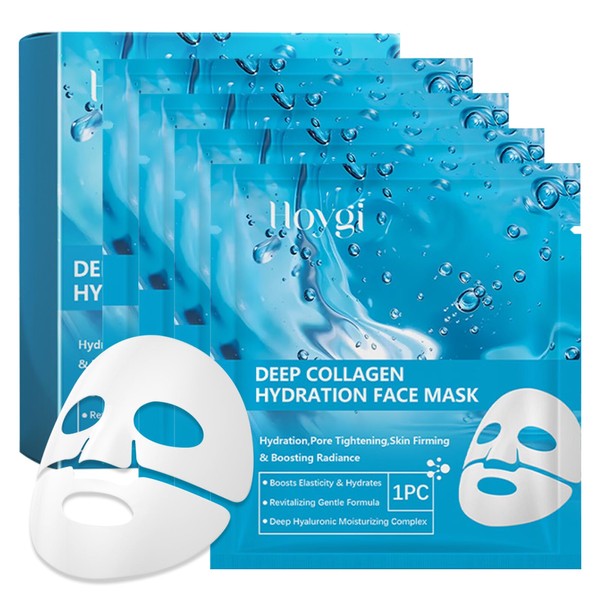 Collagen Deep Hydration Mask, Pack of 4, with Hyaluronic Acid