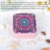 SHEGZHUC Pink Purple Mandala Diamond Painting Jewelry Storage Box Diamond