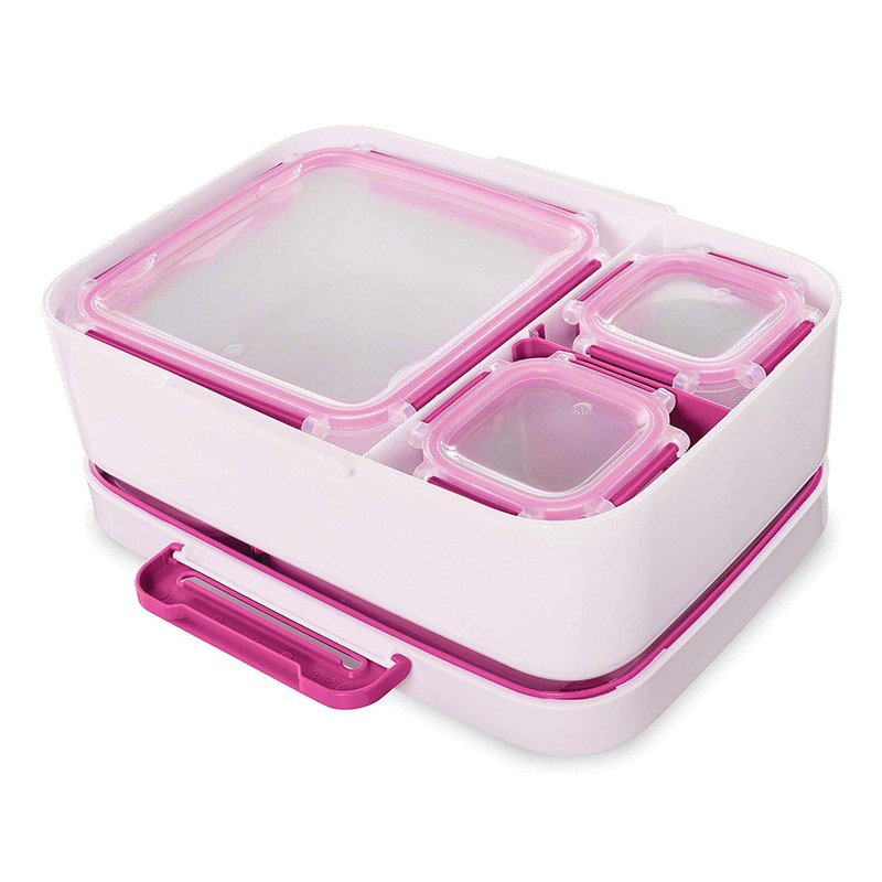 Rubbermaid LunchBlox Leak-Proof Entree Lunch Container Kit with Case, Small,