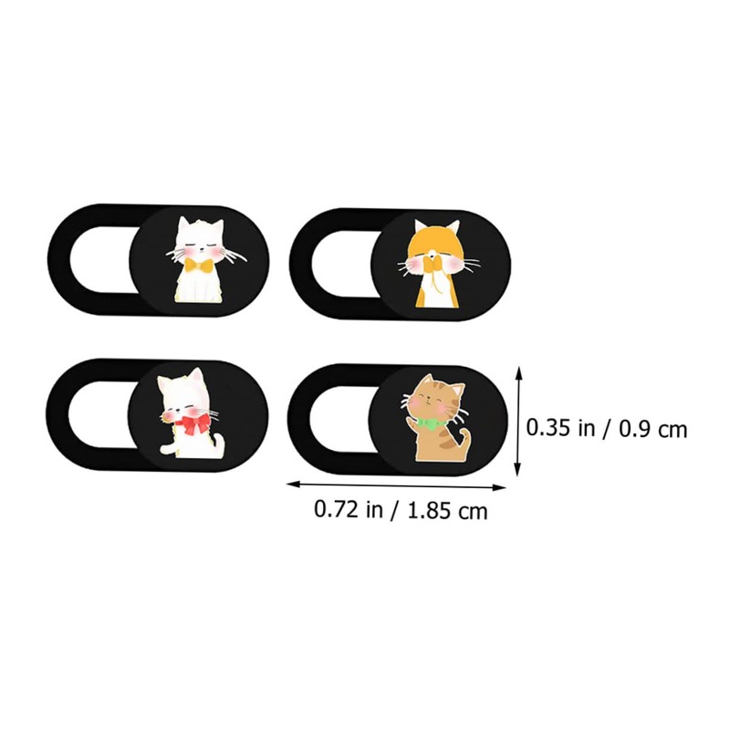 Angoily 4pcs Cat Webcam Cover Adorable Privacy Camera for Laptop