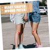 Outanaya 100pcs Emergency Heart Shape Patches Breathable Care Bandages