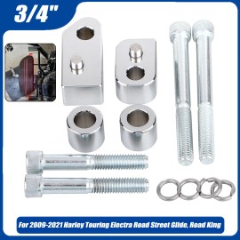 Unbranded Chrome Driver Floorboard 3/4" 0.75"Extension Spacer For Harley Touring Trike FLH