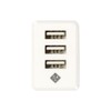 Nakabayashi Z9492 Digio2 USB Charger, 3 Ports, 3.4A, Equipped with