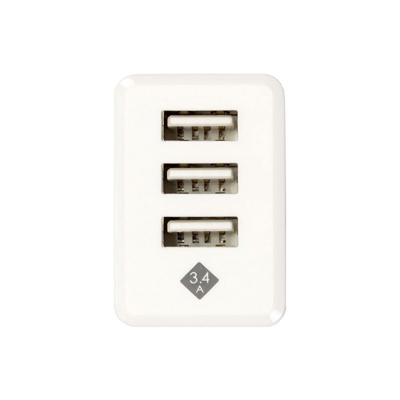 Nakabayashi Z9492 Digio2 USB Charger, 3 Ports, 3.4A, Equipped with