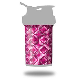 Skin Decal Wrap works with Blender Bottle ProStak 22oz Wavey Fushia Hot Pink (BOTTLE NOT INCLUDED)