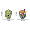 Pack of 4 Bubble Tea Badges Bubble Tea Pin Shiba