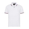 Armani Exchange Men's Double Stripe Polo Shirt, (White 1100), X-Small