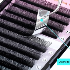 Xiwieya 4D W Shape Eyelash Extension Natural Soft Volume 0.07mm D curl 8-15mm Mix Premade Fans Faux Mink Matte Black Cluster YY/W Lashes