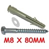 Inbrackets Value 10 PACK OF M8 x 80mm Masonry Brick