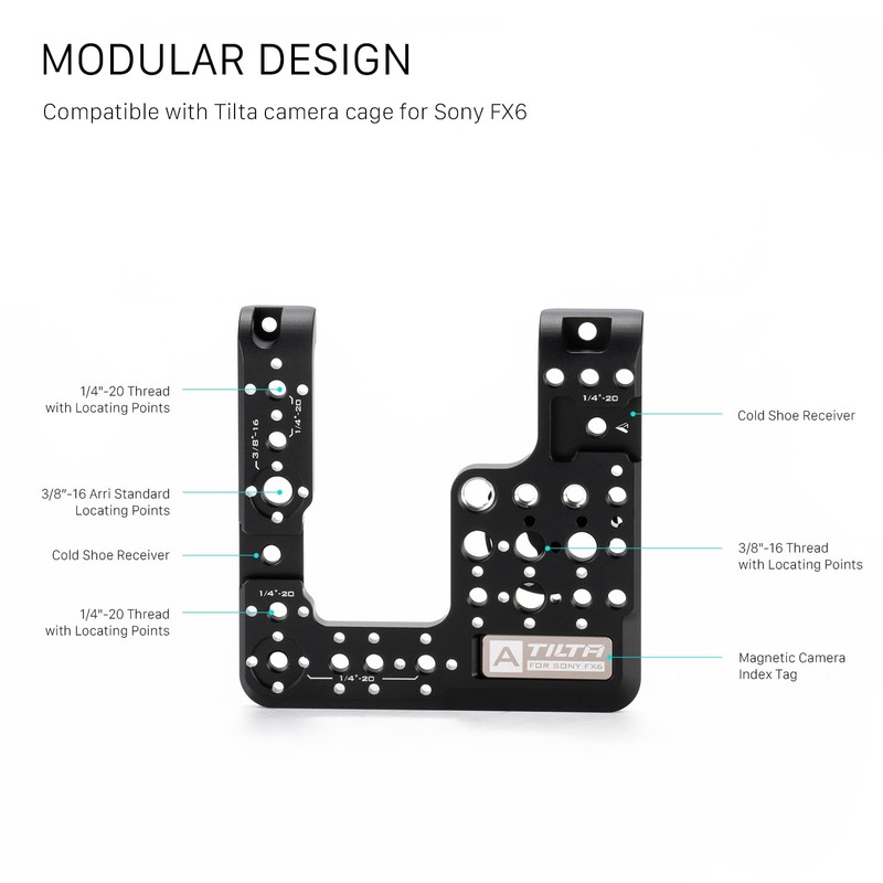 TILTA Side Mounting Plate Compatible with Sony FX6, with Camera