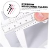 SAFIGLE 6Pcs Eyebrow Measuring Ruler Facial Calipers for Precise Eyebrow