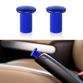 LAINLOY 2 PCS Car Turn Knob Drift Button, Emergency Brake Cover Turn Knob Cover, Aluminum Car Handle Handbrake Turn Lever Knob Lock Button, Car Accessories Compatible with GT86, BRZ, FRS (Blue)