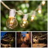 25 Foot Globe String Lights (G40 Clear - White Wire