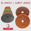 STADEA Grit 200 (5 Pieces) 5" Diamond Polishing Pads for