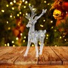 Angoily Acrylic Christmas Reindeer Ornaments 2 Pieces Clear Deer Figurine