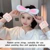 2 Pieces Of Rabbit Ear Headbands, 1 Piece Of Rabbit