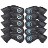 10 Piece Iron Cover Golf Covers with Count #4-9 AW