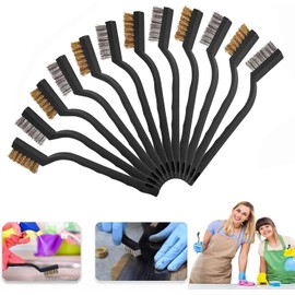 11 Pieces gap cleaning brush set, joint brush with hard bristles for the bathroom (12 pieces)
