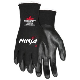 Memphis Gloves MCR Safety X-Large Ninja X 15 Gauge Black Bi-Polym (N9674XL)