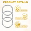 PATIKIL 8 Pcs O Ring 5x60mm O Buckle Welding Round