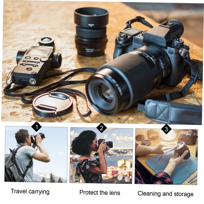 Operitacx 2PCS Neoprene Lens Pouch Protective Case for DSLR Camera