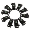 YEHAM 10 PCS Emergency Whistle Buckle Come with Compass&Fire Starter&Flint