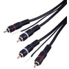 2 X PHONO PLUGS TO PLUGS GOLD PLT 1.5M, Audio