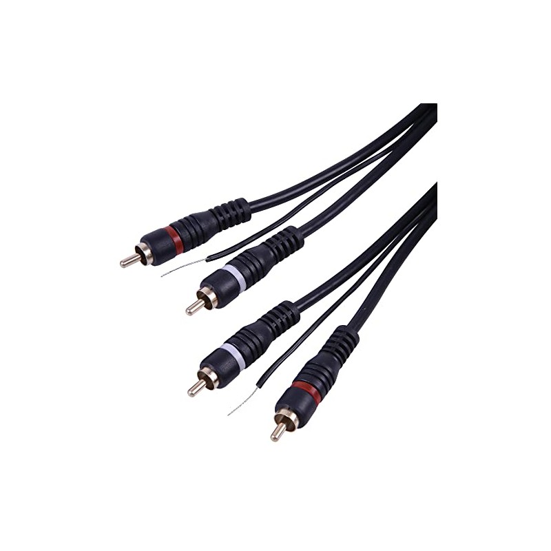 2 X PHONO PLUGS TO PLUGS GOLD PLT 1.5M, Audio