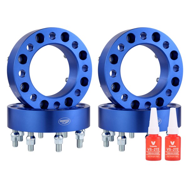 RSOXTECH 4 pcs 8X170 Forged Wheel Spacers,3 inch (76mm) Thickness,