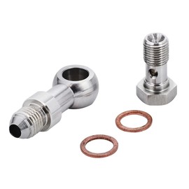 Baceyong M10x1.25mm to 4AN Turbo Oil Feed Banjo Bolt Kit for Mi*ts/ubishi EVO 1-10 4G63T 4B11T