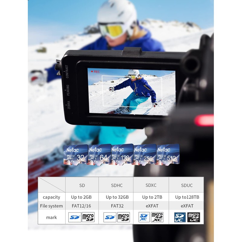 Netac 32GB Micro SD Card Micro Mini SD Card SDHC