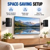 2PCS Adjustable Speaker Wall Mount Brackets with Swivel & Tilt