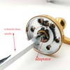 1 Piece 6.9mm Square X110mm Door Windows Handles Spindle and