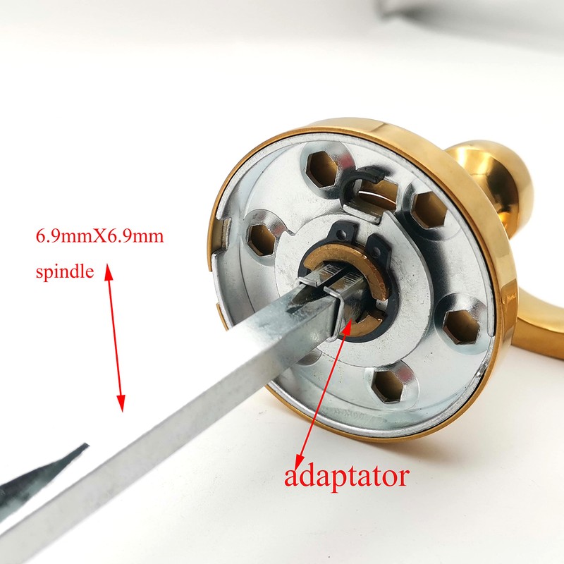 1 Piece 6.9mm Square X110mm Door Windows Handles Spindle and