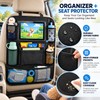 Car Backseat Organizer with Touch Screen Tablet Holder, Multi-Pocket Seat