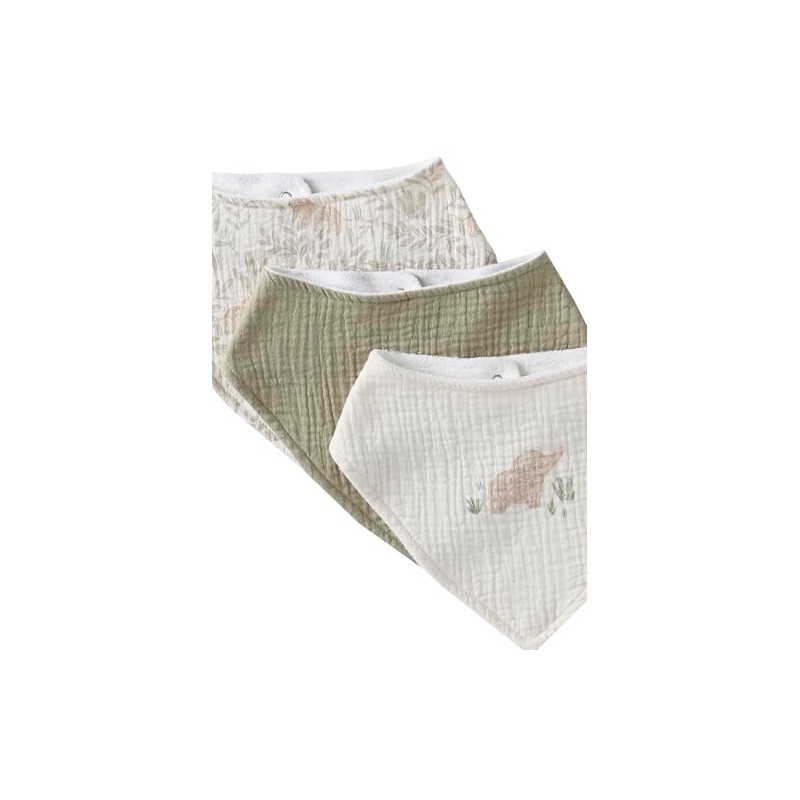 VERTBAUDET Babylon TU Cotton Gauze Bibs (Pack of 3)